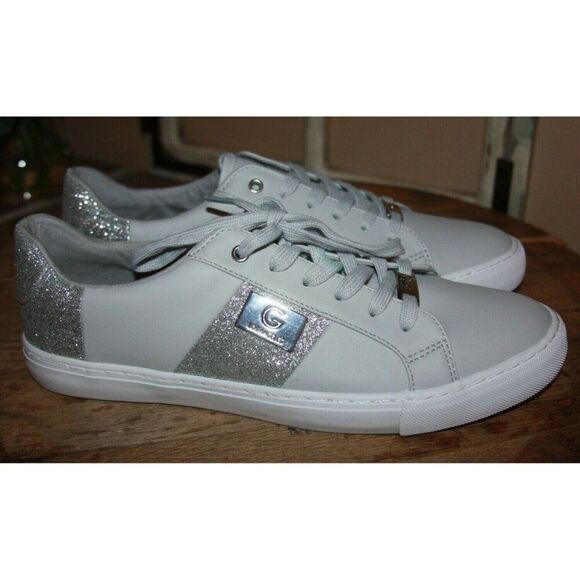 G By Guess Oatsen Women's 11 Vapor blue/silver sneakers NWOT - Picture 1 of 6